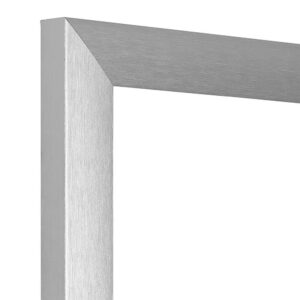 Frame 2 | Picture Frame Largo-304-silver- brushed silver hem in